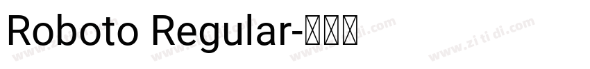 Roboto Regular字体转换